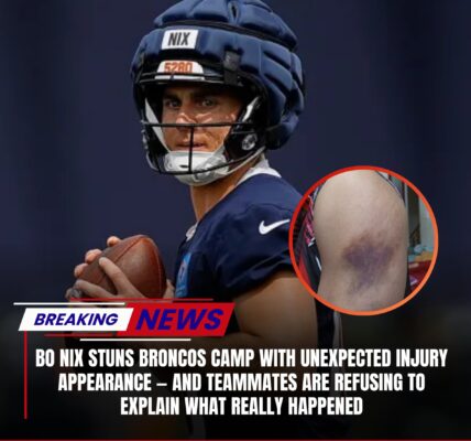 Bo Nix Stuns Broncos Camp With Unexpected Injury Appearance — And Teammates Are Refusing To Explain What Really Happened