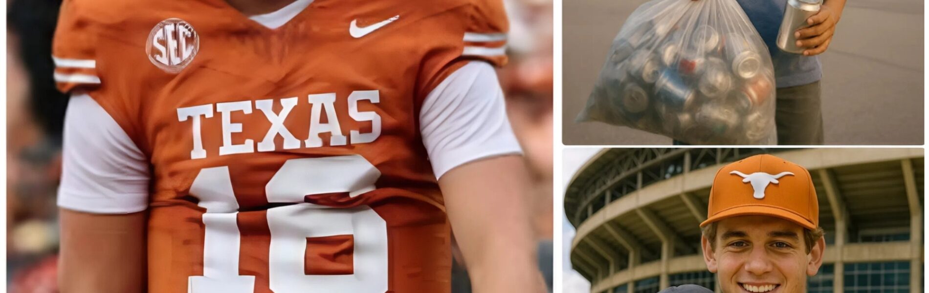 BREAKING: Arch Manning Sparks a Storm as the Dream of a Poor Boy Who Collected Scrap for 3 Years to See the Texas Longhorns Finally Comes True -tlinh&mck