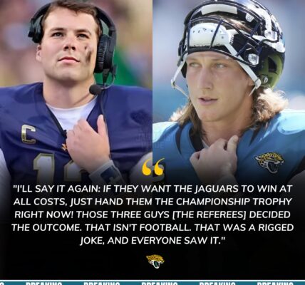 Riley Leonard blasted referees after the Giants–Jaguars game, calling Trevor Lawrence a “cheater,” before the NFL silenced the outburst with a heavy fine.