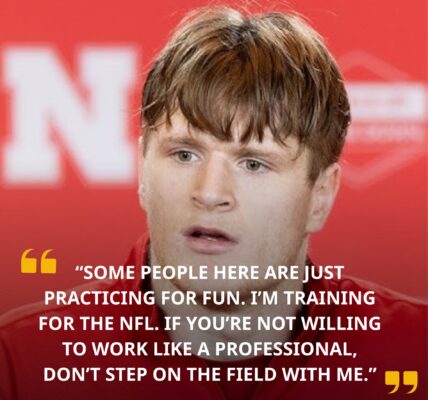 BREAKING NEWS: Nebraska Tight End Thomas Fidone II reportedly made a shocking statement that sent social media into a frenzy: "Some people here are just training for fun. I'm training to get to the NFL. If you don't want to work like a pro, don't step on the field with me."