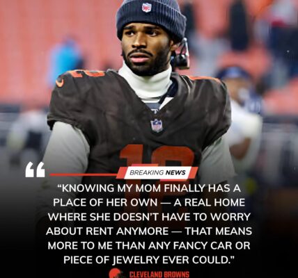 Shedeur Sanders’ First NFL Paycheck Goes to His Mother — A Moment Cleveland Will Never Forget