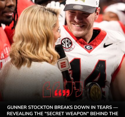 Tears Behind the Touchdowns: Gunner Stockton’s Emotional Triumph Over Alabama Reveals a Battle Won in Silence