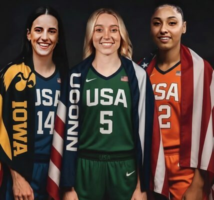 From College Glory to Team USA: Paige Bueckers, Caitlin Clark, and JuJu Watkins Shine on the Global Stage ⭐🇺🇸
