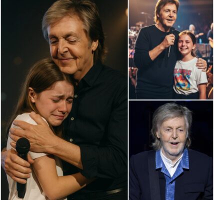 A stunned stadium fell silent as Emily stepped forward, fulfilling a lifelong promise—singing alongside Paul McCartney live on stage.