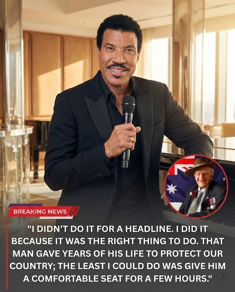 Lionel Richie’s Quiet Gesture at 35,000 Feet Moves an Entire Flight