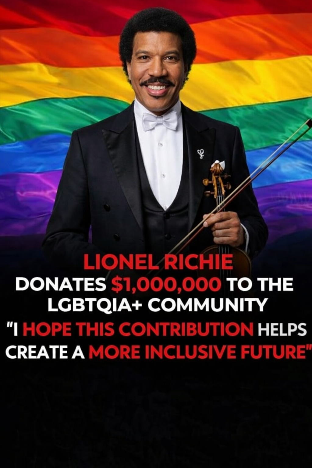Lionel Richie Donates $1 Million to Support LGBTQIA+ Community — A Bold Move for Inclusion and Change