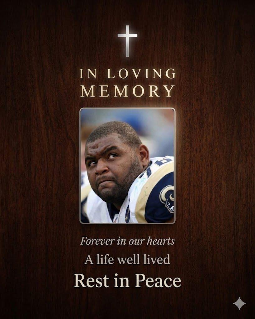 BREAKINGNEWS a sudden silence falls over football as ORLANDO PACE’s passing leaves a legacy too powerful to measure