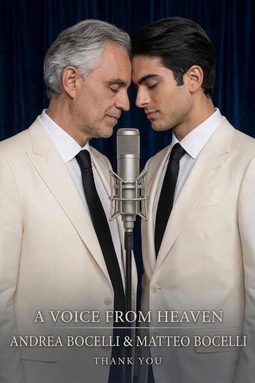 “A Voice from Heaven”: Andrea Bocelli and Matteo Bocelli Unveil a Never-Before-Heard Duet — A Song That Reunites Two Souls Beyond Time
