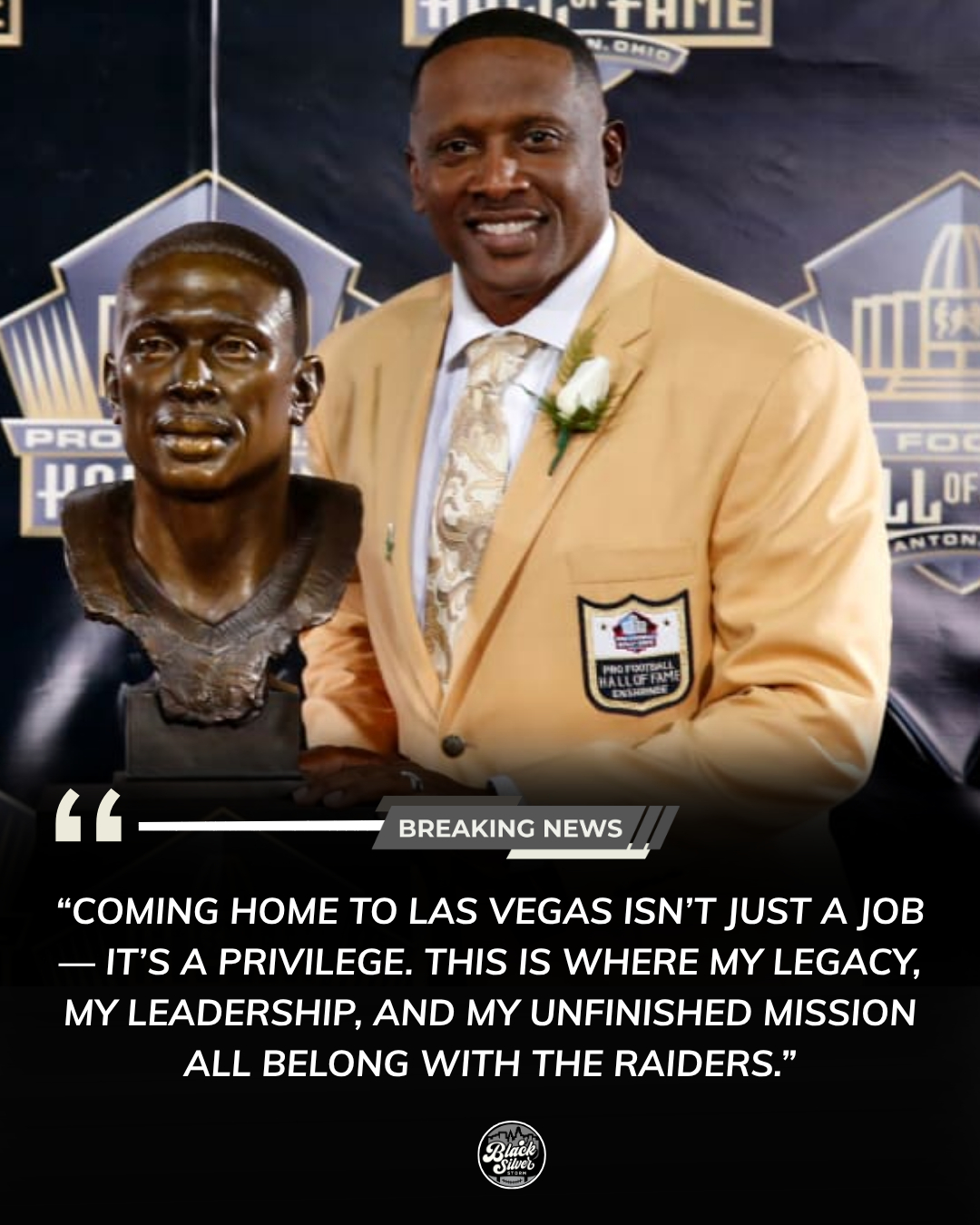 Tim Brown returns, restoring Raiders culture, chasing unfinished championship legacy