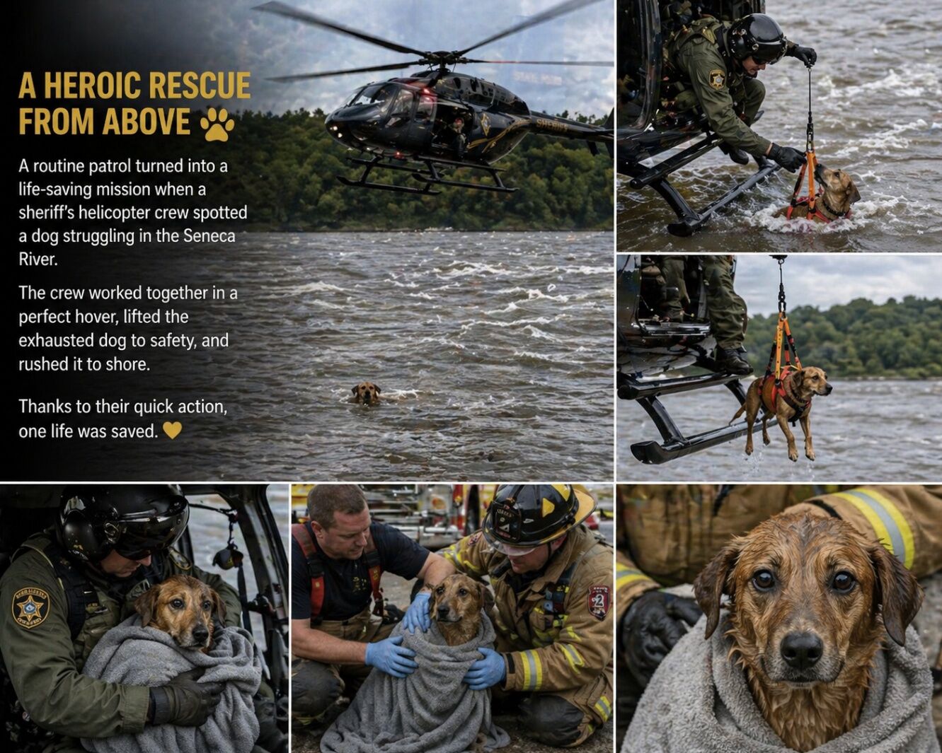 🐶 HEROIC River Rescue Saves Dog From Certain Disaster